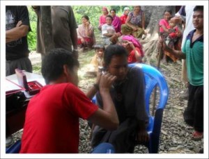 MEND charity offering ear clinic in the forest