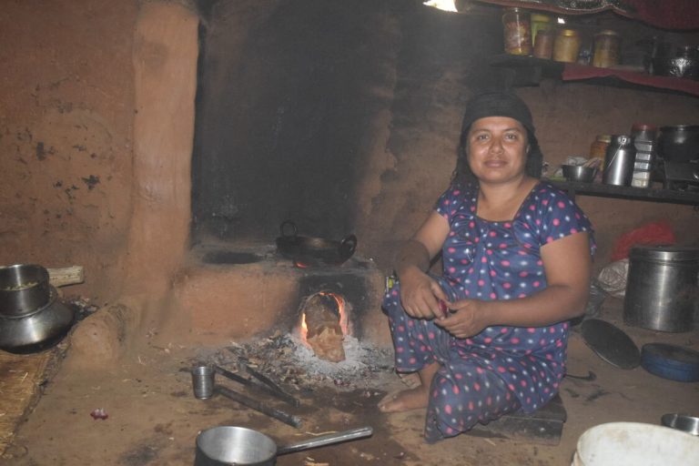 Bina in her kitchen