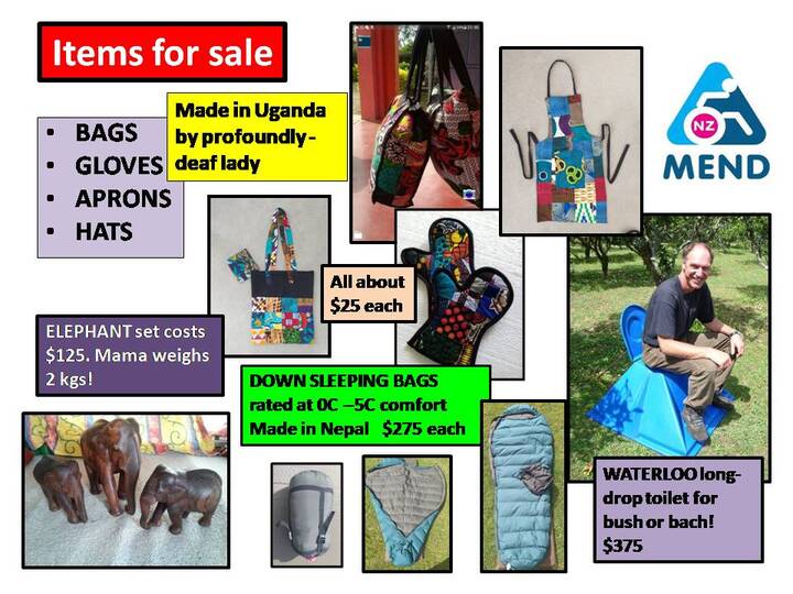 Items for Sale to Support MENDNZ