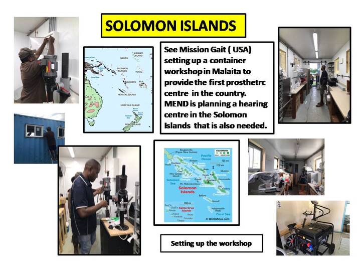 MEND helps Mission Gait in the Solomon Islands